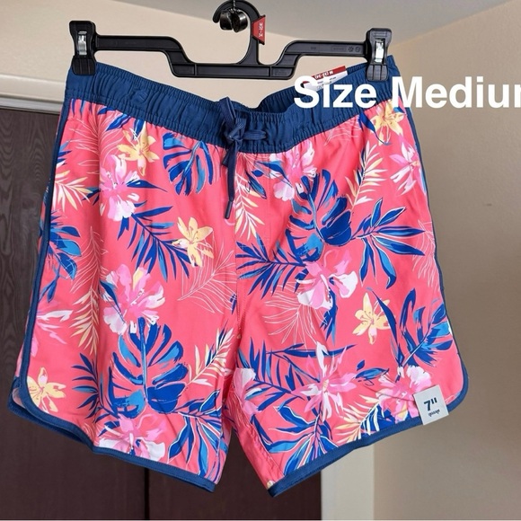 George Men's  Dolphin Hem Swim Trunks, 7" Inseam - Picture 1 of 6